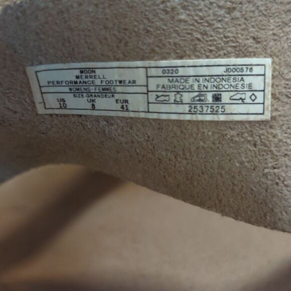 Merrell Juno Wrap Moon Sandals Womens 10 Beige Leather Slip On Comfort - Picture 7 of 7